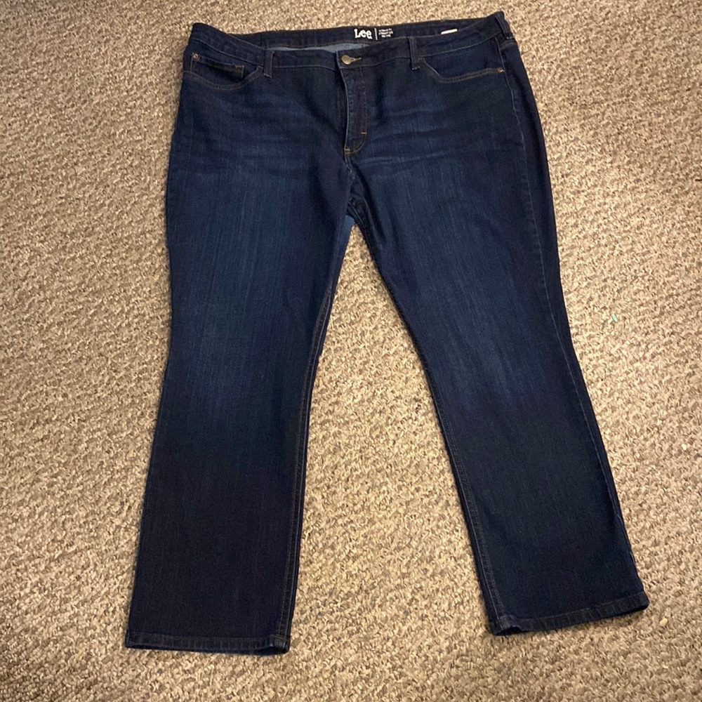 Lee Regular Fit Straight Leg Mid-Rise Jeans Size 24
